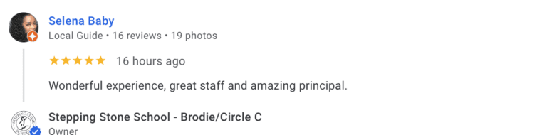 Preschool Review for Stepping Stone School Crestview